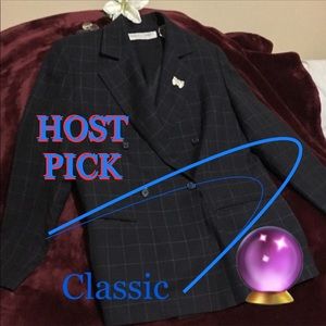 🖤Amanda Smith Wool Blazer & Brooch